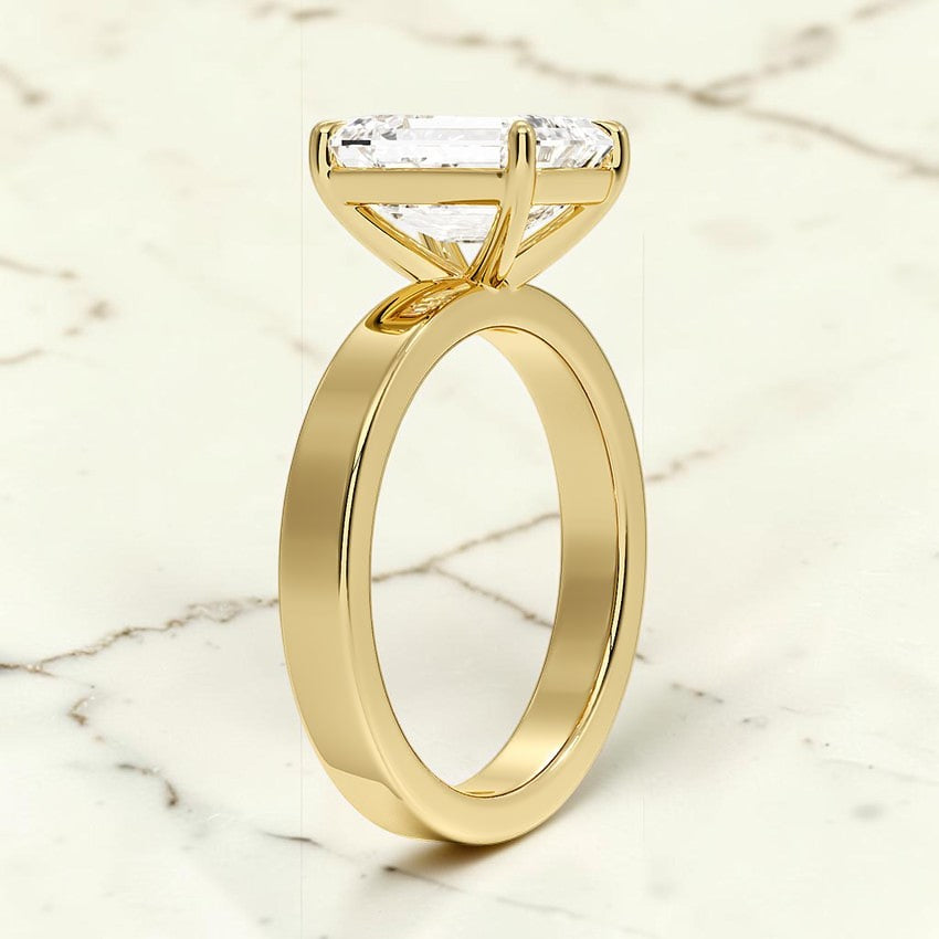 Paige 3mm Solitaire Ring in 14K Yellow Gold
