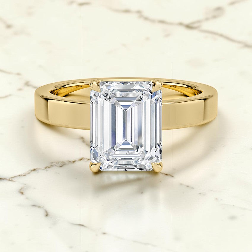 Paige 3mm Solitaire Ring in 14K Yellow Gold