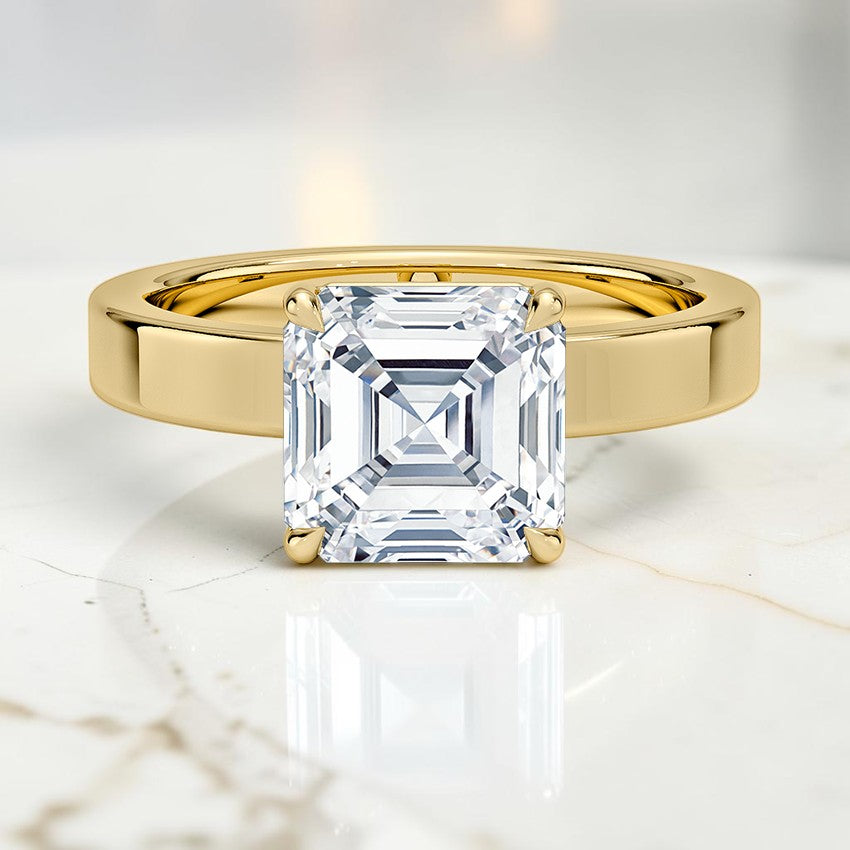 Paige 3mm Solitaire Ring in 14K Yellow Gold