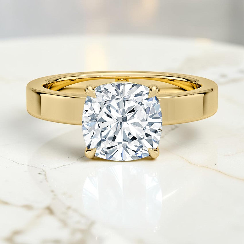 Paige 3mm Solitaire Ring in 14K Yellow Gold