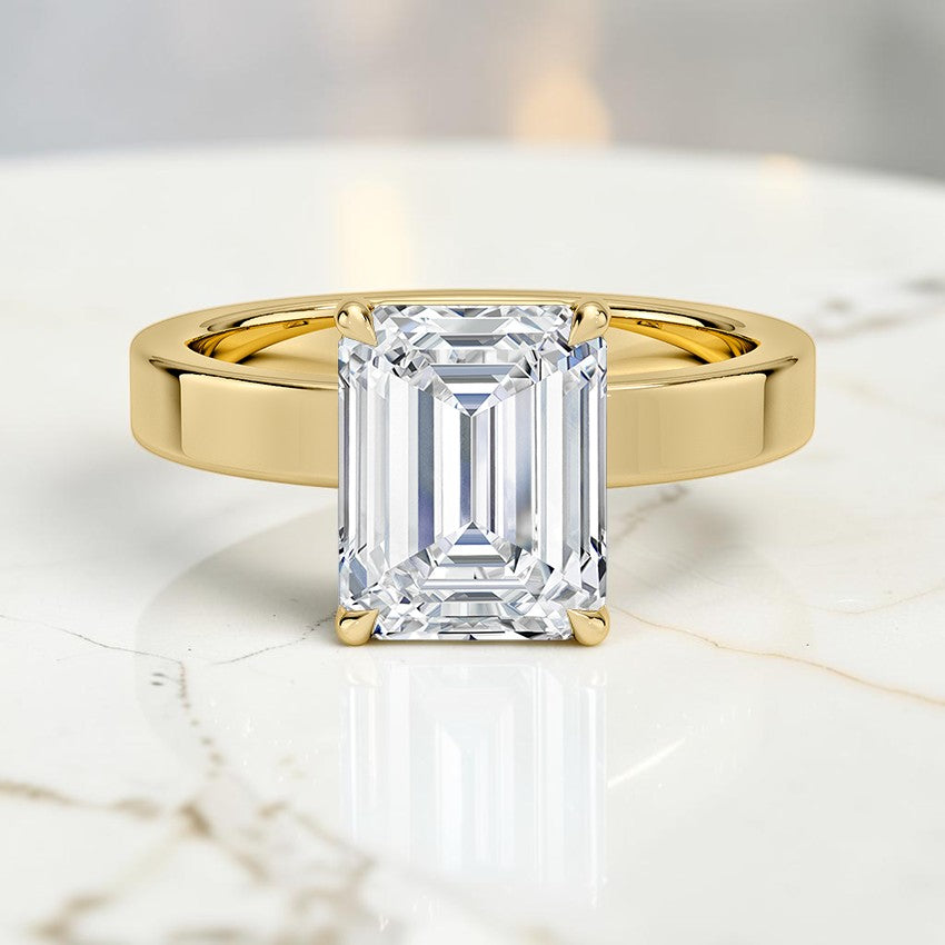 Paige 3mm Solitaire Ring in 14K Yellow Gold
