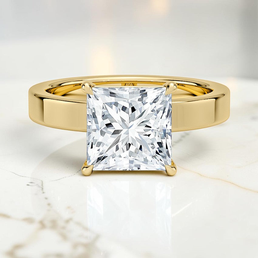 Paige 3mm Solitaire Ring in 14K Yellow Gold