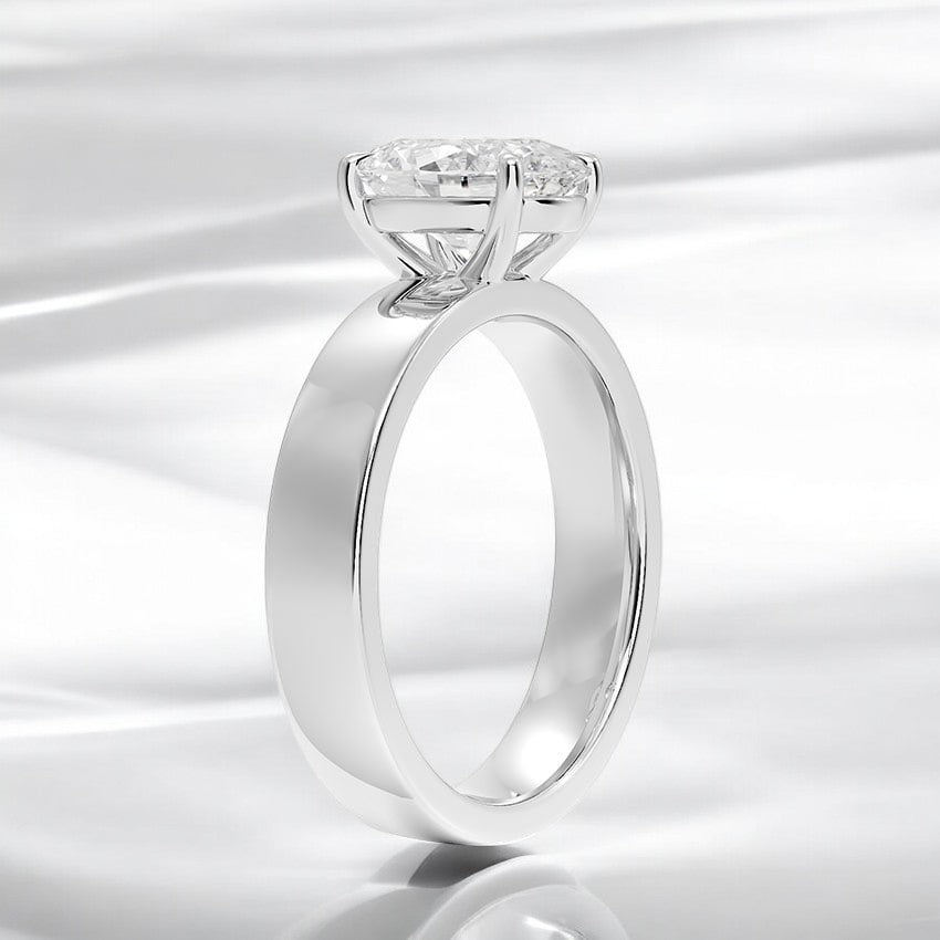 Solitaire Lab Grown Diamond Engagement Ring - Effortless Charm with Lasting Appeal