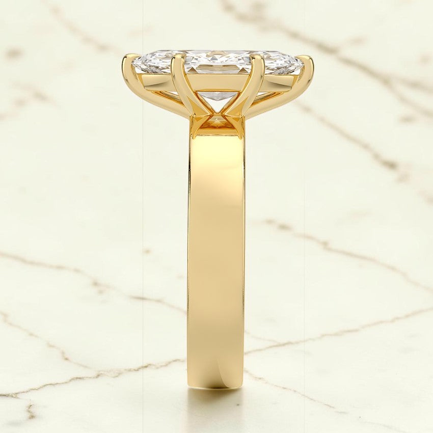 Paige 4mm Solitaire Ring in 14K Yellow Gold