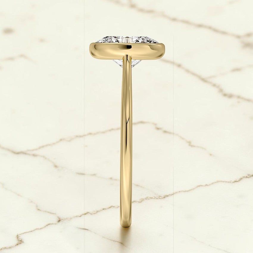 Petite Stella 1.5mm Bezel Ring in 14K Yellow Gold