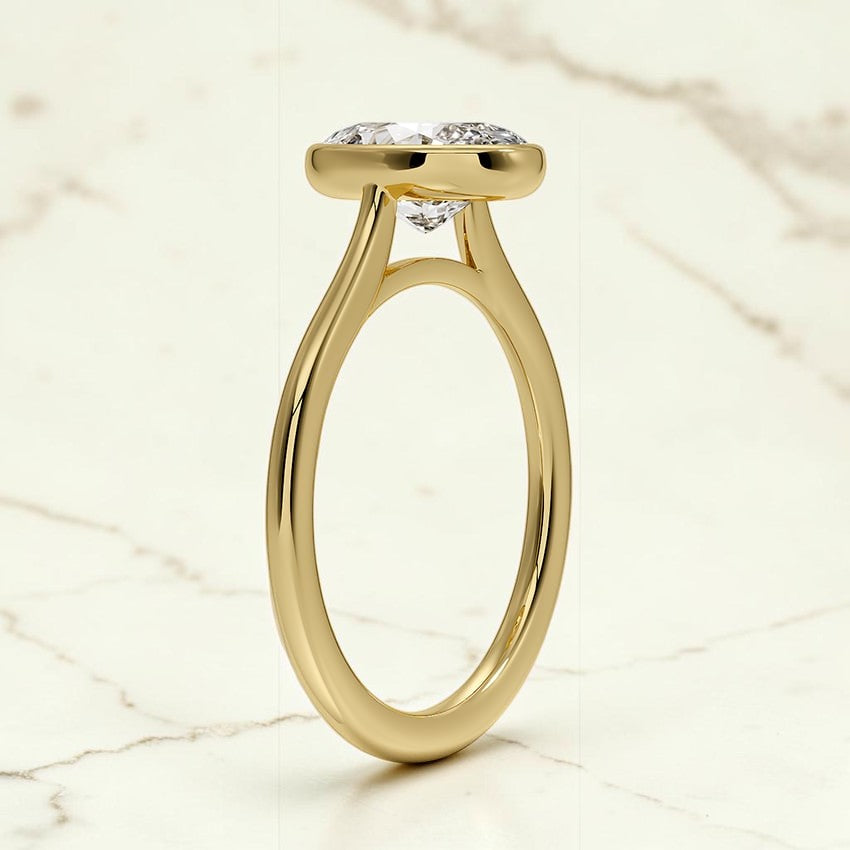 Petite Stella 1.5mm Bezel Ring in 14K Yellow Gold