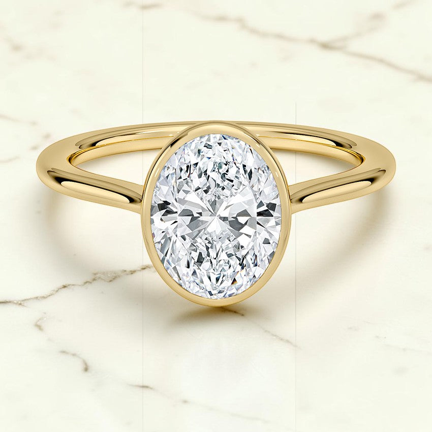 Petite Stella 1.5mm Bezel Ring in 14K Yellow Gold
