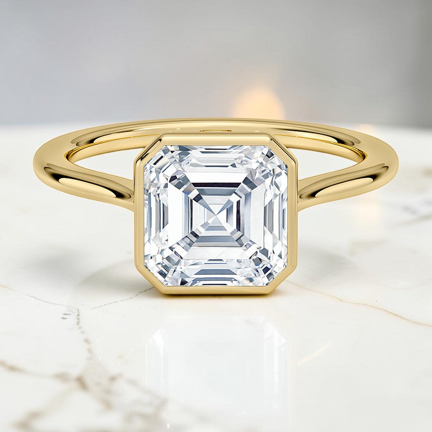 Petite Stella 1.5mm Bezel Ring in 14K Yellow Gold