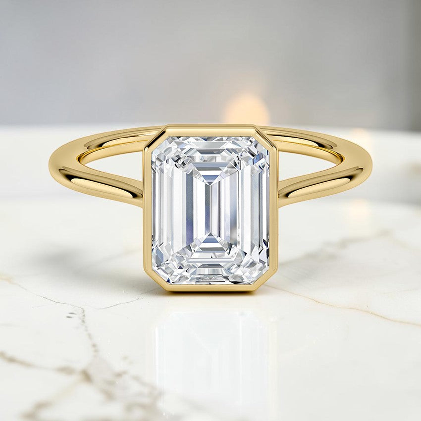 Petite Stella 1.5mm Bezel Ring in 14K Yellow Gold