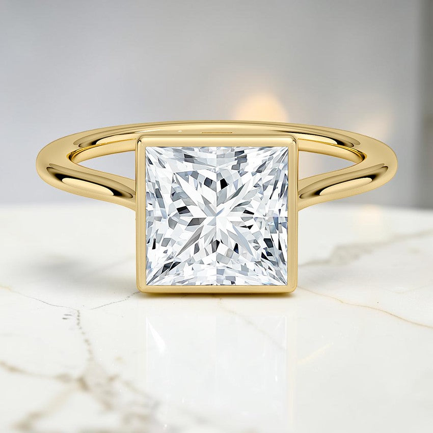 Petite Stella 1.5mm Bezel Ring in 14K Yellow Gold