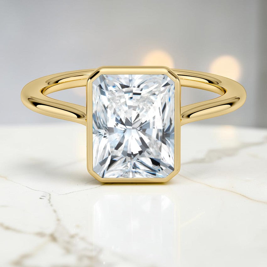 Petite Stella 1.5mm Bezel Ring in 14K Yellow Gold