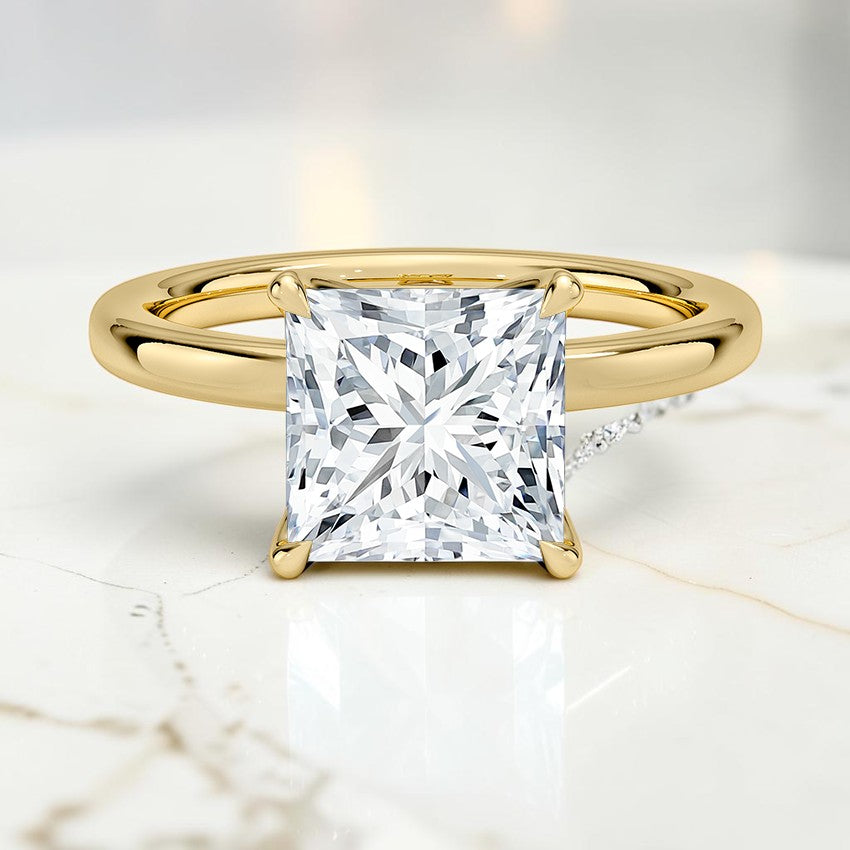 2mm Petite Elowen Perfect Fit Solitaire Ring in 14K Yellow Gold