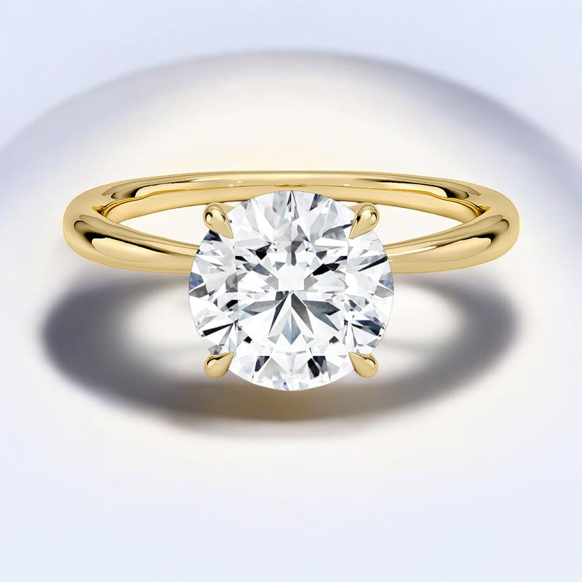 2mm Solitaire Engagement Ring - Where Classic Meets Contemporary