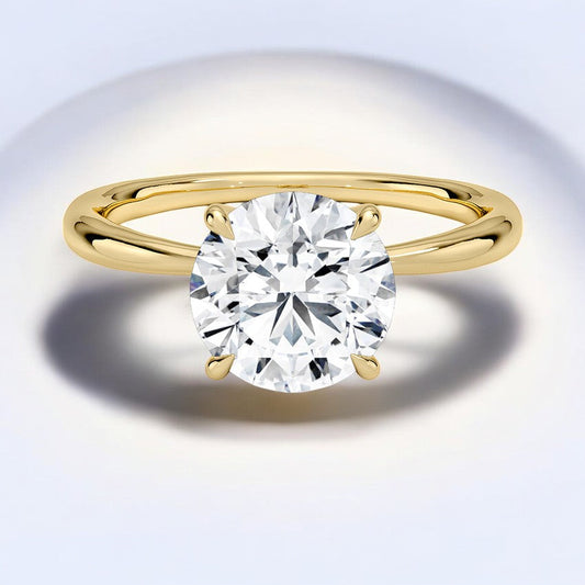 2mm Solitaire Engagement Ring - Where Classic Meets Contemporary