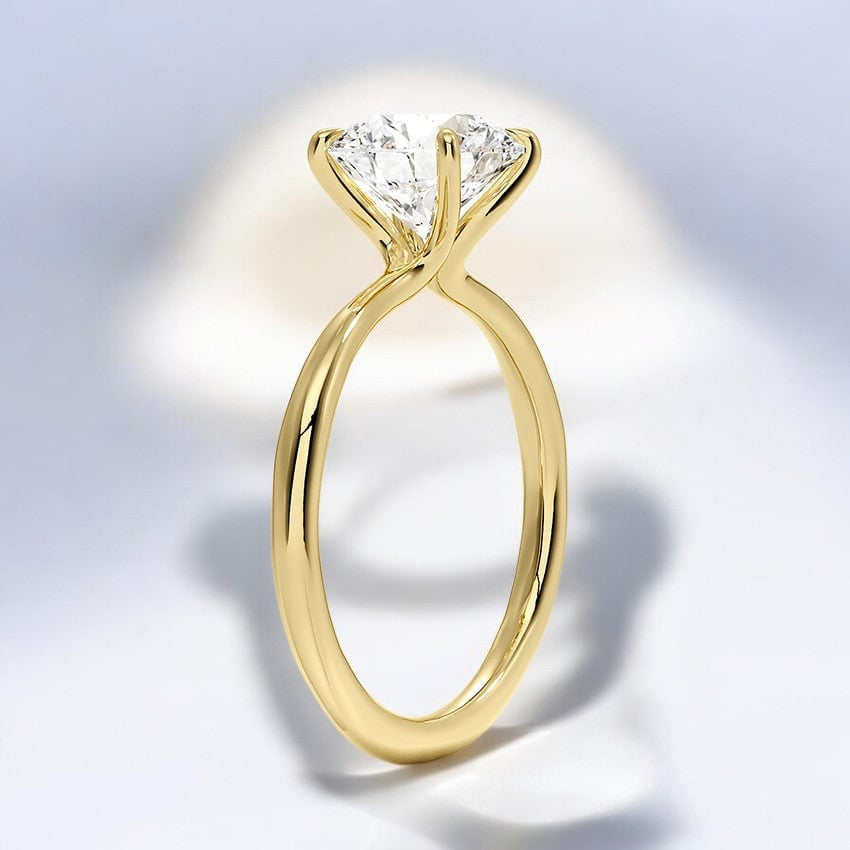 2mm Solitaire Engagement Ring - Where Classic Meets Contemporary
