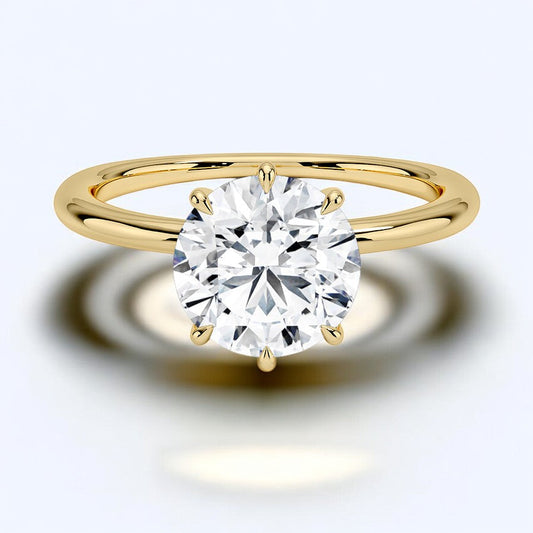 Six-Prong Solitaire Engagement Ring - Inspired by Timeless Romance