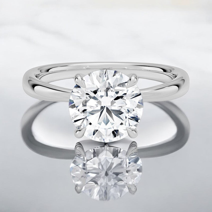 2.7mm Solitaire Lab Grown Diamond Engagement Ring - A Statement of Style and Grace