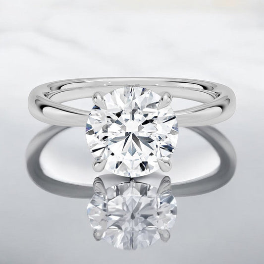 2.7mm Solitaire Lab Grown Diamond Engagement Ring - A Statement of Style and Grace