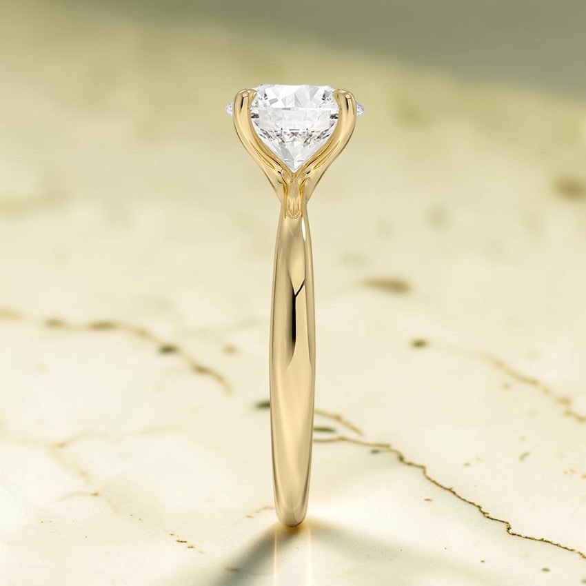 Calypso 2.7mm Solitaire Ring in 14K Yellow Gold