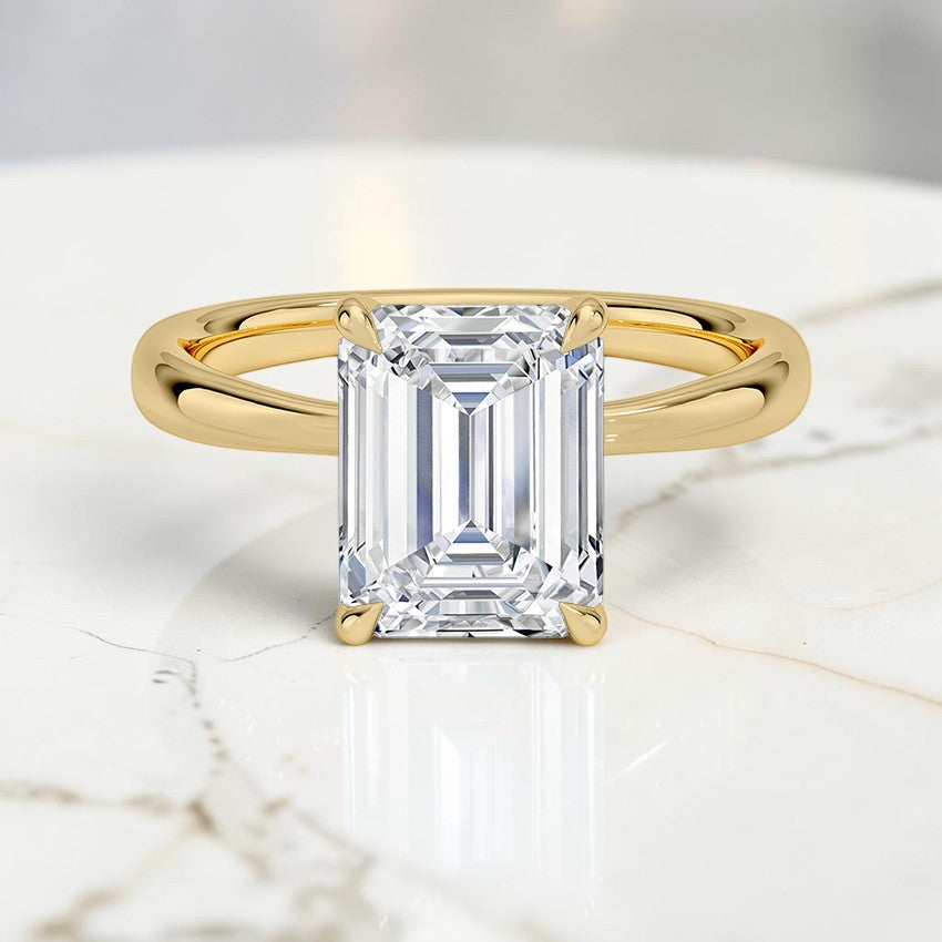 Calypso 2.7mm Solitaire Ring in 14K Yellow Gold