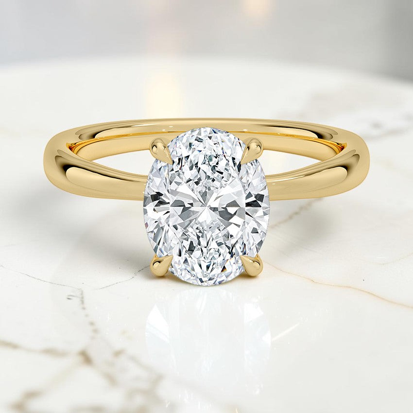 Calypso 2.7mm Solitaire Ring in 14K Yellow Gold
