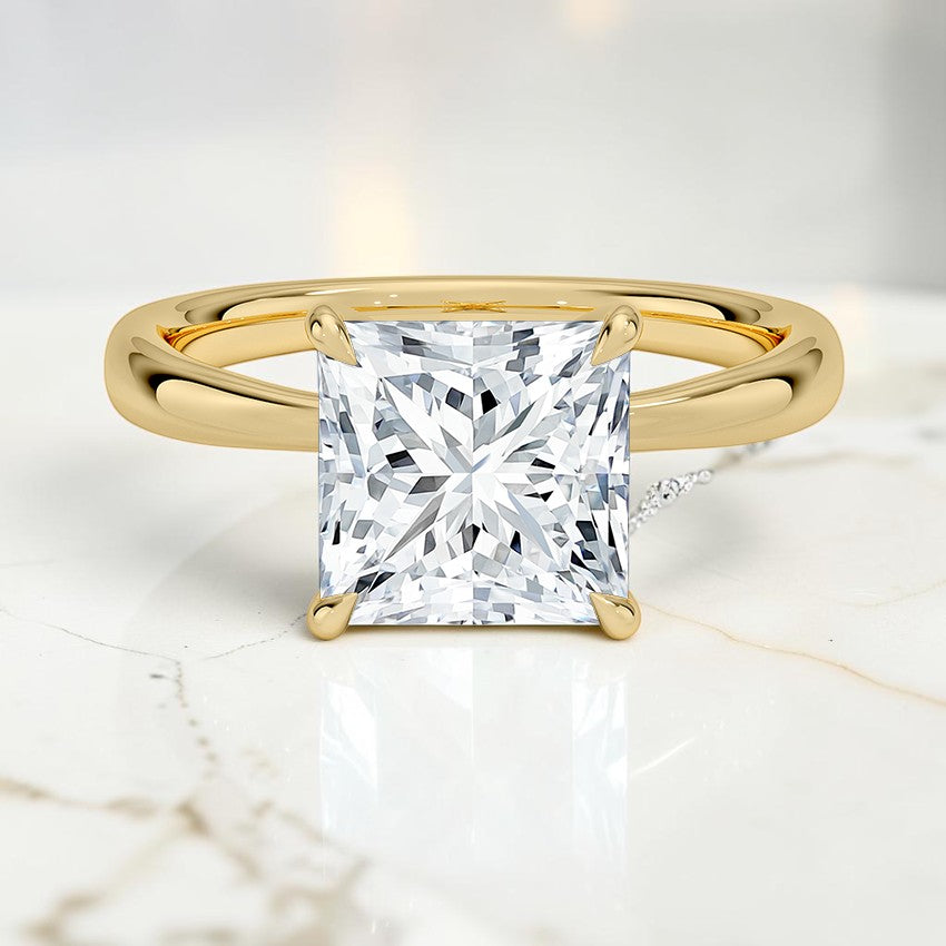 Calypso 2.7mm Solitaire Ring in 14K Yellow Gold