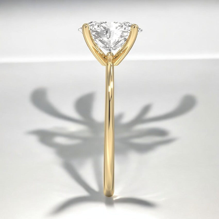 Solitaire Lab Grown Diamond Engagement Ring - Where Artistry Meets Romance