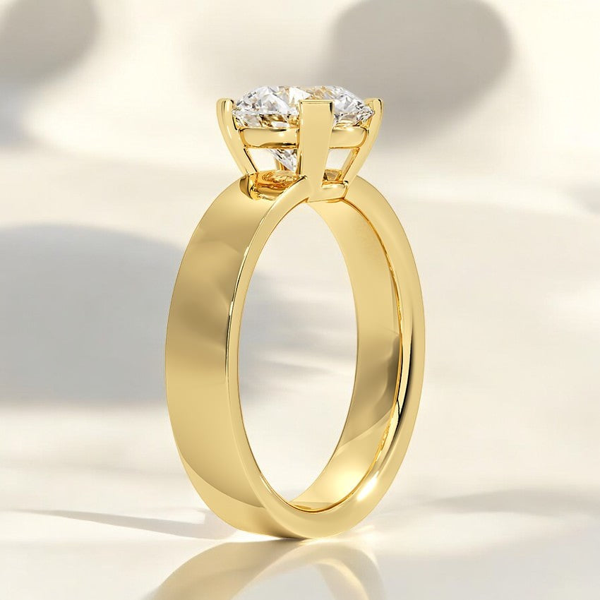 Solitaire Lab Grown Diamond Engagement Ring - A Brilliant Reflection of Your Unique Love