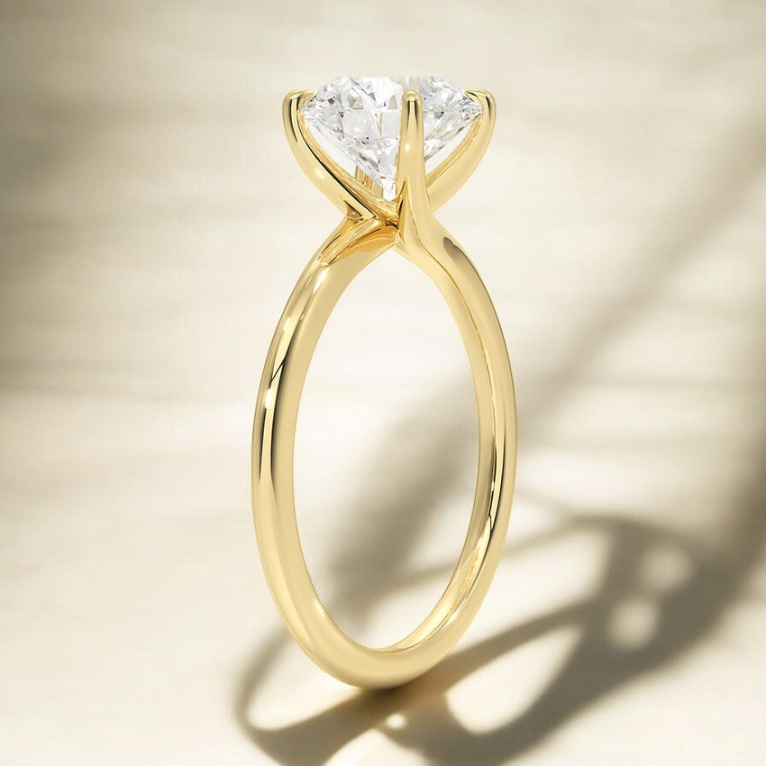 Solitaire Lab Grown Diamond Engagement Ring - Inspired by Nature, Designed for Love