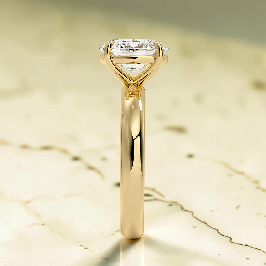 Beatrice Perfect Fit 3mm Solitaire Ring in 14K Yellow Gold