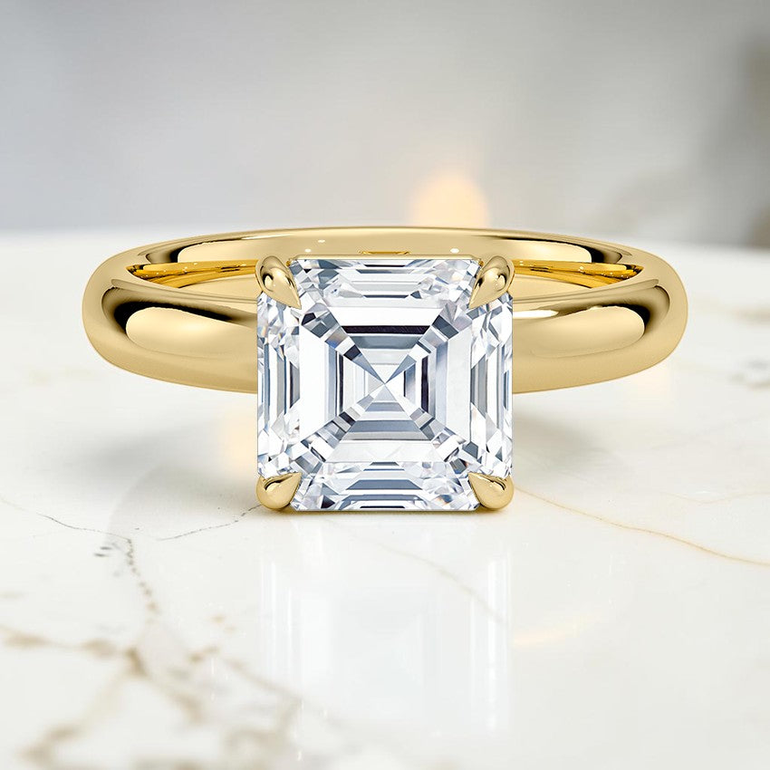 Beatrice Perfect Fit 3mm Solitaire Ring in 14K Yellow Gold