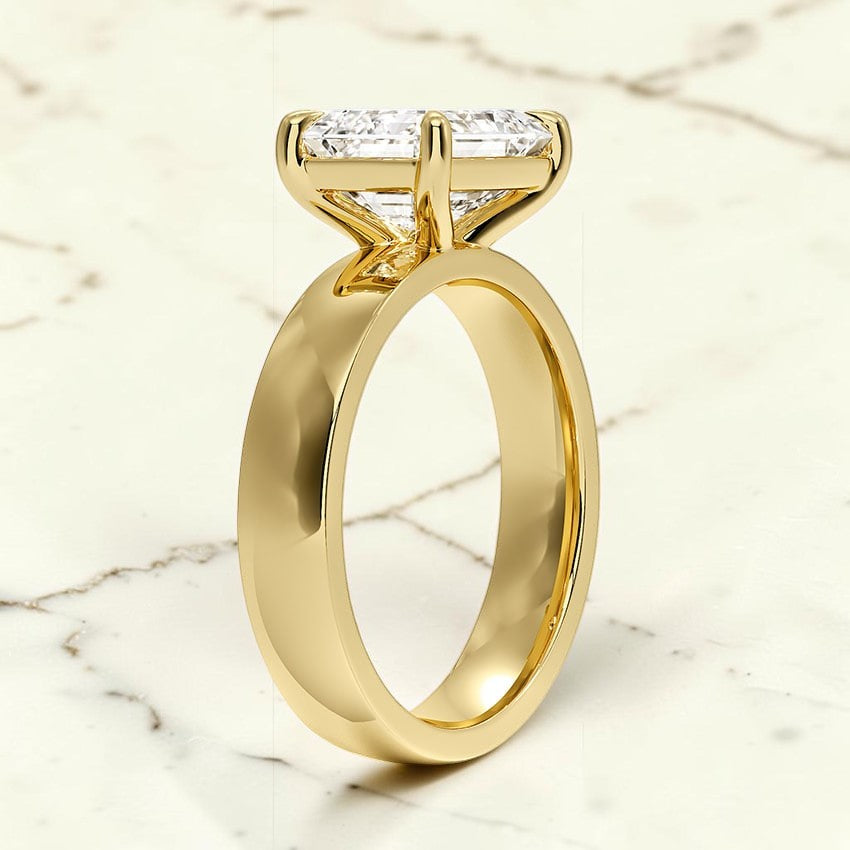Paige East-West Solitaire Ring in 14K Yellow Gold