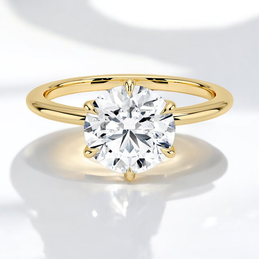 Petite 1.5mm Lab Grown Diamond Engagement Ring - A Symbol of Strength and Beauty Combined