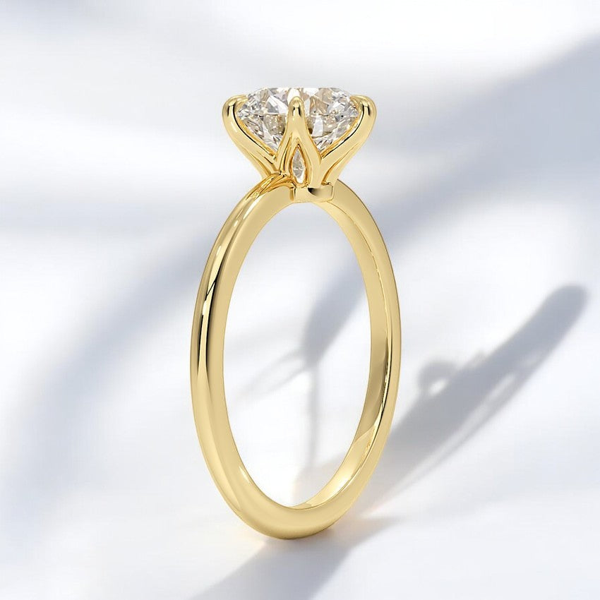 Petite 1.5mm Lab Grown Diamond Engagement Ring - A Symbol of Strength and Beauty Combined