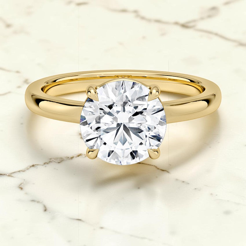 Althea Solitaire Ring in 14K Yellow Gold