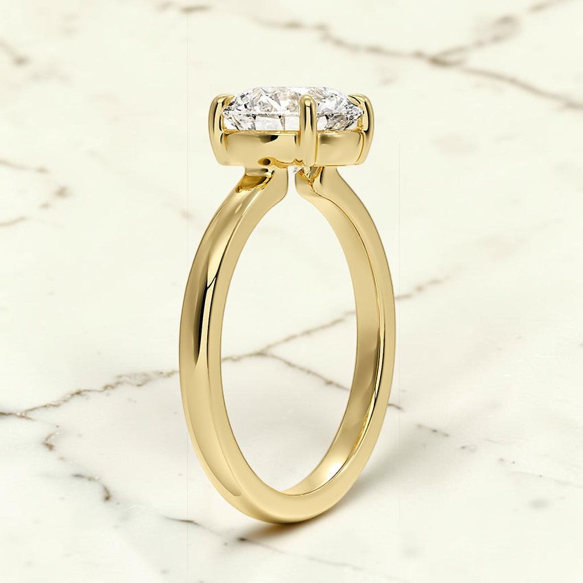 Althea Solitaire Ring in 14K Yellow Gold