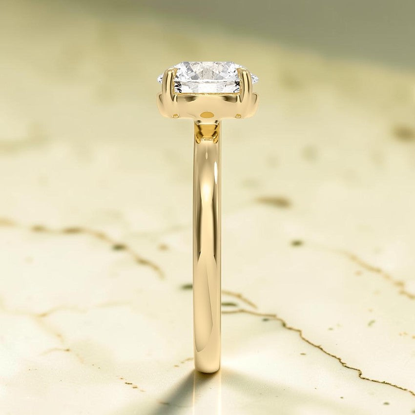 Althea Solitaire Ring in 14K Yellow Gold