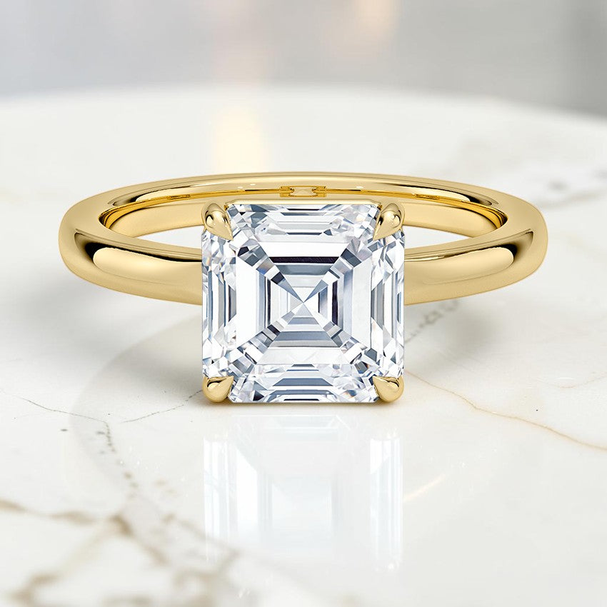 Althea Solitaire Ring in 14K Yellow Gold