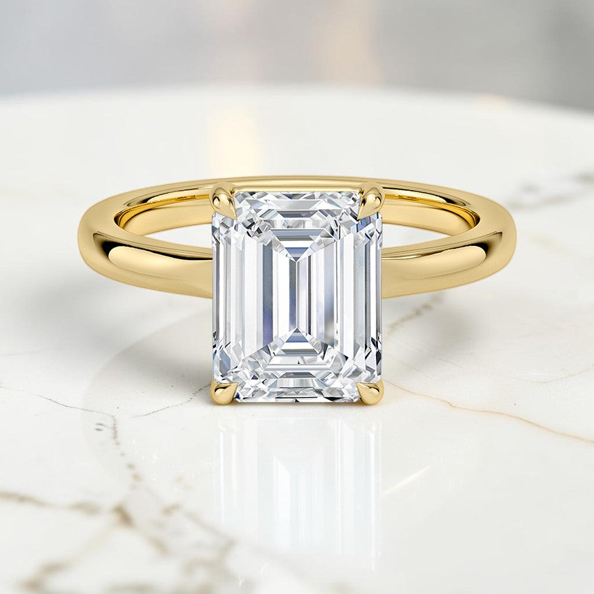 Althea Solitaire Ring in 14K Yellow Gold