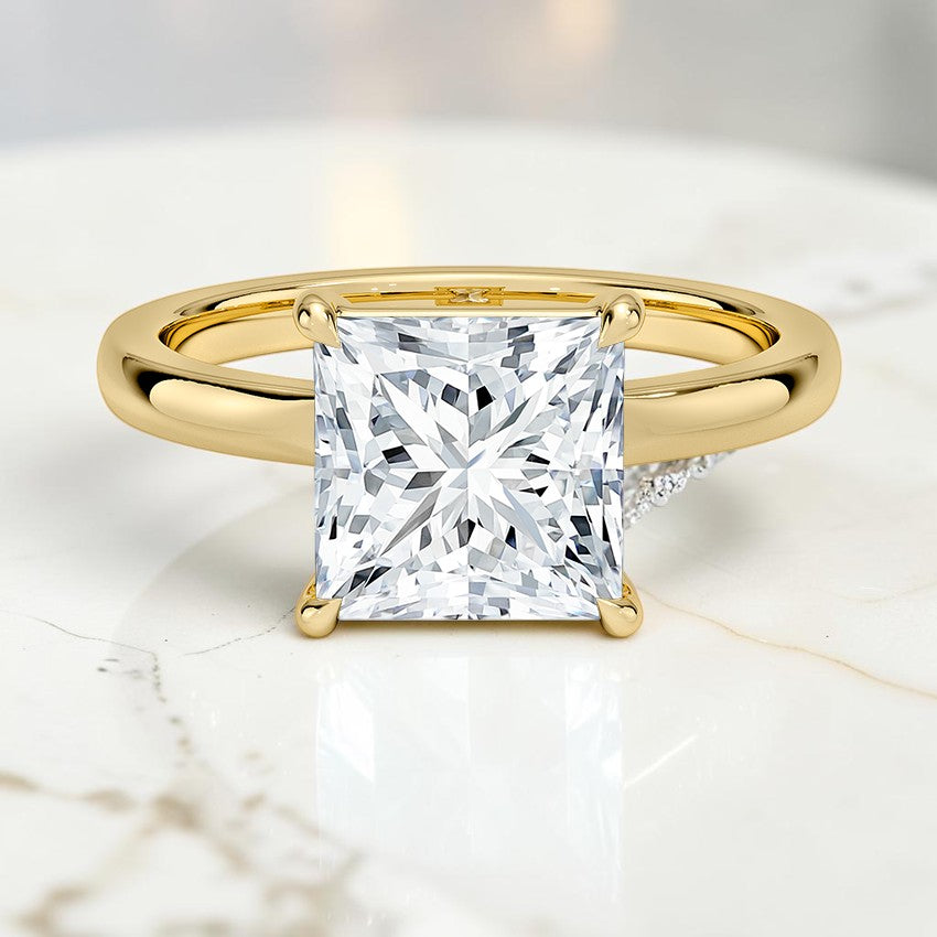 Althea Solitaire Ring in 14K Yellow Gold