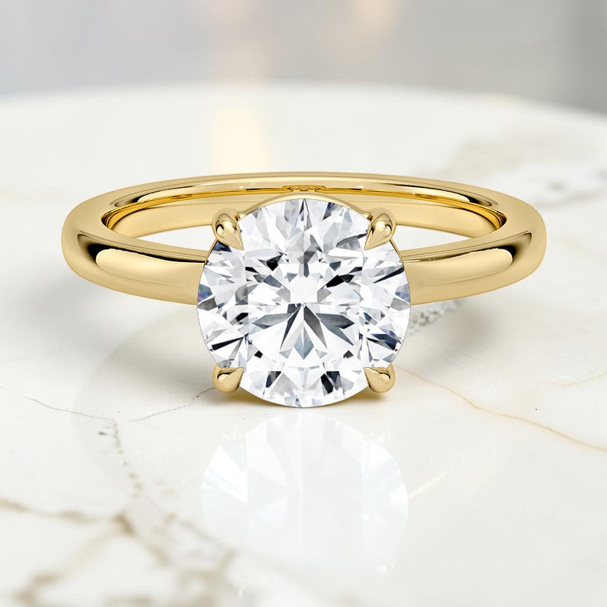 Althea Solitaire Ring in 14K Yellow Gold