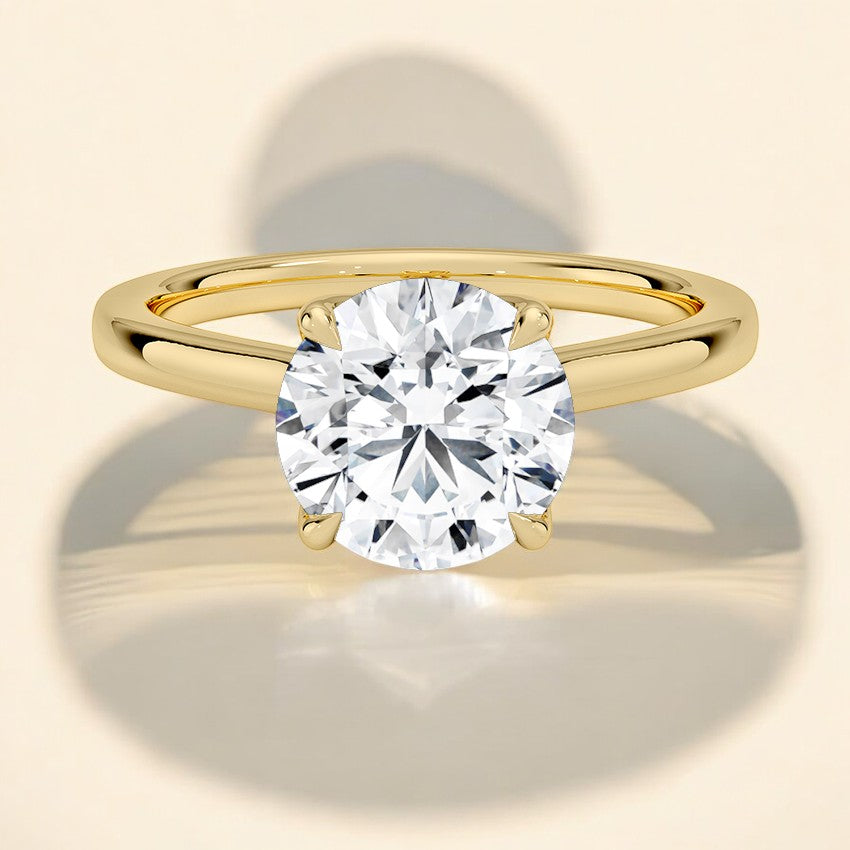 Solitaire Lab Grown Diamond Engagement Ring - A Bold Statement of Simplicity and Strength