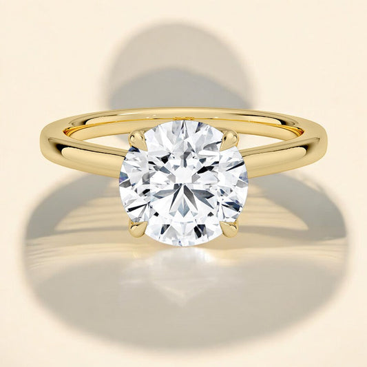 Solitaire Lab Grown Diamond Engagement Ring - A Bold Statement of Simplicity and Strength