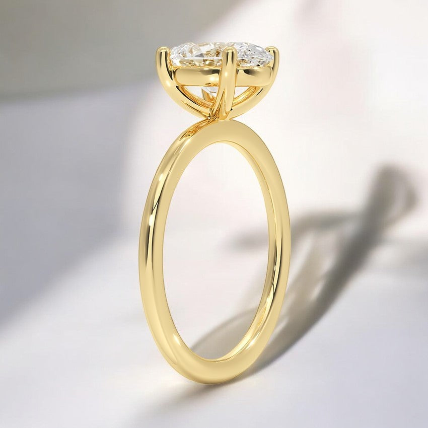 Perfect Fit Solitaire Lab Grown Diamond Engagement Ring - A Minimalist's Dream with Timeless Elegance