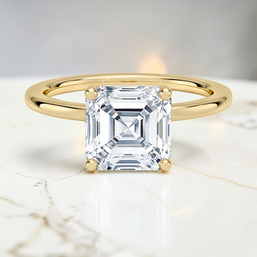Perfect Fit 1.4mm Solitaire Ring in 14K Yellow Gold
