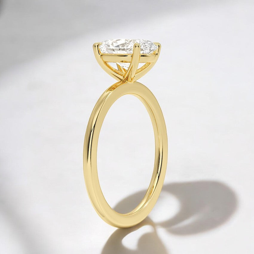 Perfect Fit Solitaire Lab Grown Diamond Engagement Ring - A Reflection of Unwavering Commitment