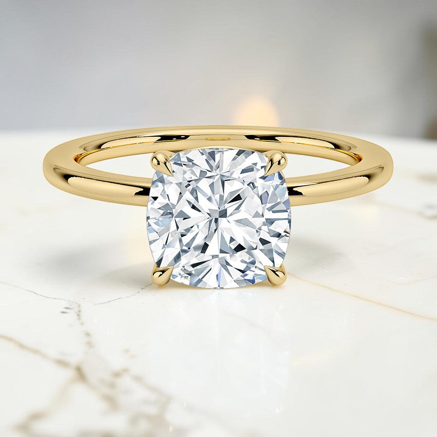 Beatrice Perfect Fit 1.4mm Solitaire Ring in 14K Yellow Gold