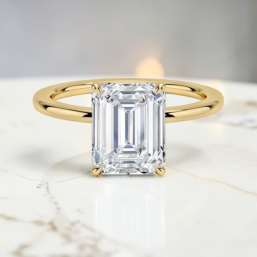 Beatrice Perfect Fit 1.4mm Solitaire Ring in 14K Yellow Gold
