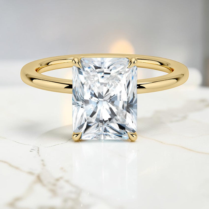 Beatrice Perfect Fit 1.4mm Solitaire Ring in 14K Yellow Gold