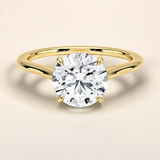 Solitaire Lab Grown Diamond Engagement Ring - A Brilliant Reflection of Your Unique Love